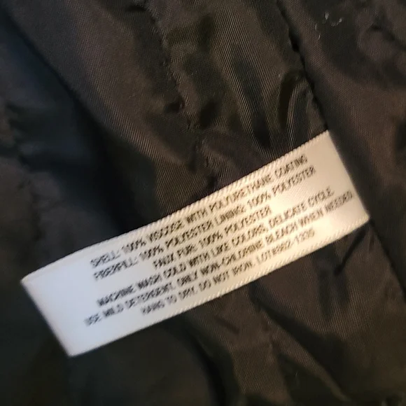 I ❤ Ronson jacket moto black faux leather and sherpa neckline silver zippers - Picture 11 of 12